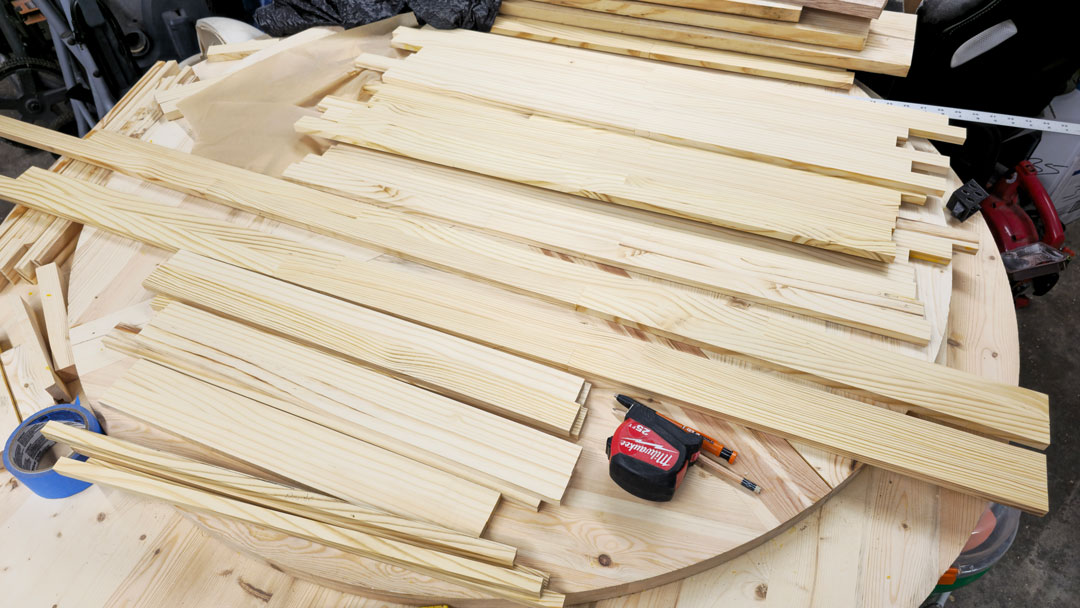 Garrison WorkShop interior showing woodworking tools and lumber